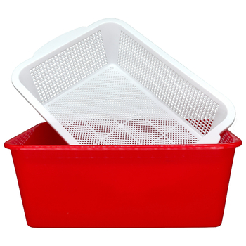 Форма для сыра прямоугольная (с дренажным контейнером), 27х19х8,5 см